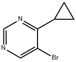 5-溴-4-环丙基嘧啶 结构式