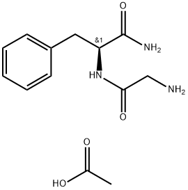 甘氨酰-L-苯丙氨酰胺乙酸盐 结构式