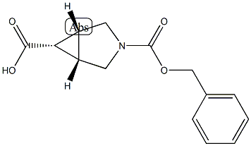 endo-3-Cbz-3-azabicyclo[3.1.0]-hexane-6-carboxylic acid 结构式