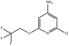 2-氯-6-(2,2,2-三氟乙氧基)吡啶-4-胺 结构式