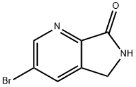 3-溴-5H-吡咯并[3,4-B]吡啶-7(6H)-酮 结构式