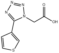 (5-(3-thienyl)tetrazol-1-yl)acetic acid 结构式