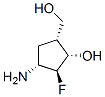 Cyclopentanemethanol, 4-amino-3-fluoro-2-hydroxy-, (1alpha,2alpha,3beta,4alpha)- (9CI) 结构式