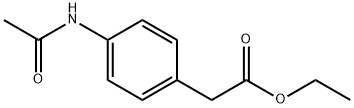4-乙酰氨基苯乙酸乙酯 结构式