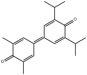 3,5-二甲基-3',5'-二叔丁基-4,4'-联苯醌 结构式