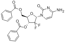 1'-差向异构体吉西他滨-3',5'-二苯甲酸 结构式