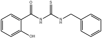 N-salicyloyl-N-benzylthiourea 结构式