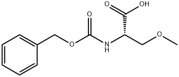 苄氧羰基-O-甲基-L-丝氨酸 结构式