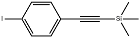 (4-碘苯基乙炔)三甲基硅烷 结构式