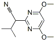 2-Pyrimidineacetonitrile, 4,6-dimethoxy--alpha--(1-methylethyl)- (9CI) 结构式