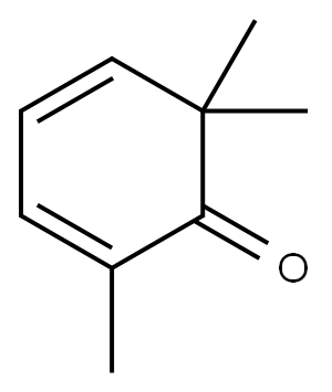 2,6,6-trimethylcyclohexa-2,4-dienone 结构式