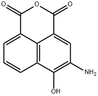 3-AMINO-4-HYDROXY-1,8-NAPHTHALIC ANHYDRIDE 结构式