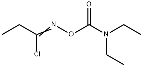 (1-chloropropylideneamino) N,N-diethylcarbamate 结构式