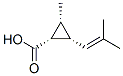 Cyclopropanecarboxylic acid, 2-methyl-3-(2-methyl-1-propenyl)-, (1alpha,2alpha,3alpha)- (9CI) 结构式