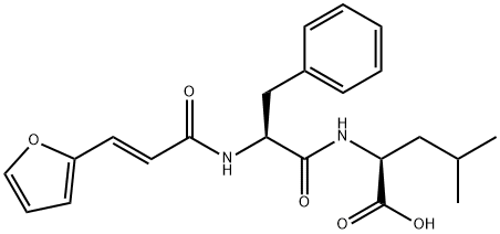 3-(2-furylacryloyl)phenylalanylleucine 结构式