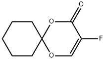 3-Fluoro-1,5-dioxaspiro[5.5]undec-3-en-2-one 结构式