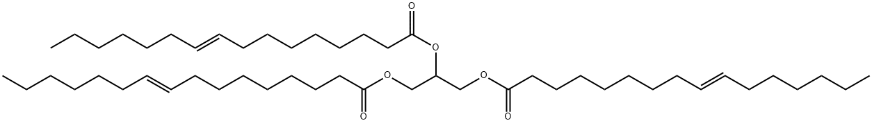 1,2,3-TRI[TRANS-9-HEXADECENOYL]GLYCEROL 结构式