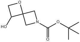 tert-Butyl 3-hydroxy-1-oxa-6-azaspiro[3.3]heptane-6-carboxylate 结构式