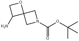 tert-Butyl 3-amino-1-oxa-6-azaspiro[3.3]heptane-6-carboxylate 结构式