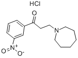 3-(hexahydro-1H-azepin-1-yl)-3'-nitropropiophenone hydrochloride 结构式