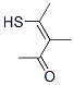 3-Penten-2-one, 4-mercapto-3-methyl-, (3Z)- (9CI) 结构式