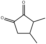 3,4-二甲基2-羟基-2-环戊烯-1-酮 结构式
