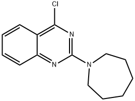 2-(高哌啶-1-基)-4-氯喹唑啉 结构式