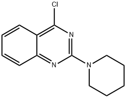 4-Chloro-2-(1-piperidinyl)quinazoline, 97% 结构式
