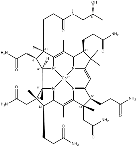 甲基钴胺素水合物 结构式