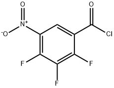 2,3,4-trifluoro-5-nitrobenzoyl chloride 结构式