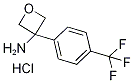 3-[4-(Trifluoromethyl)phenyl]oxetan-3-amine hydrochloride 结构式