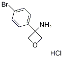 3-(4-溴苯基)氧杂环丁烷-3-胺盐酸盐 结构式