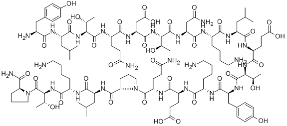 PTH-RELATED PROTEIN (67-86) AMIDE (HUMAN, BOVINE, DOG, MOUSE, OVINE, RAT) 结构式