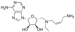 (Z)-N-(5'-Adenosyl)-N-ethyl-2-butene-1,4-diamine 结构式