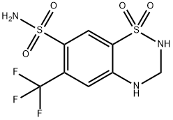 氢氟噻嗪 结构式