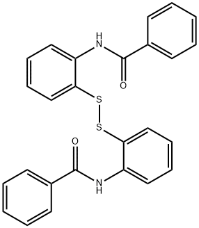 2,2'-二苯甲酰氨基二苯二硫 结构式