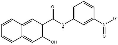 3-羟基-N-(3-硝基苯基)-2-萘甲酰胺 结构式
