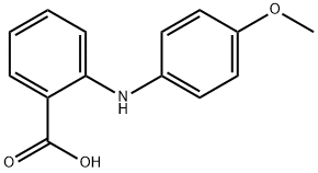 2-(4-甲氧基苯氨基)-苯甲酸 结构式