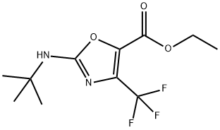 ETHYL 2-[(1,1-DIMETHYLETHYL)AMINO]-4-TRIFLUOROMETHYL-5-OXAZOLECARBOXYLATE 结构式