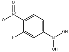 3-氟-4-硝基苯硼酸 结构式