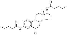 (17β)-3,17-Bis[(1-oxopentyl)oxy]-estra-1,3,5(10)-trien-6-one 结构式