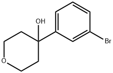 4-(3-BROMOPHENYL)-TETRAHYDRO-2H-PYRAN-4-OL 结构式