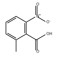 2-甲基-6-硝基苯甲酸 结构式