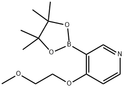 4-(2-甲氧基乙氧基)-3-(4,4,5,5-四甲基-1,3,2-二氧硼烷-2-基)吡啶 结构式