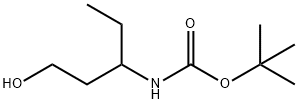 (1-羟基戊-3-基)氨基甲酸叔丁酯 结构式