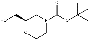 (R)-N-Boc-2-羟甲基吗啉 结构式