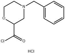 4-苄基-2-吗啉羰基氯盐酸盐 结构式