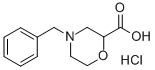 4-苄基-2-吗琳羧酸盐酸盐 结构式