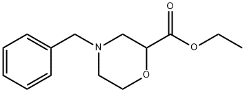 4-苄基-2-吗啉甲酸乙酯 结构式