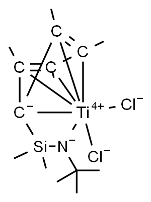二甲硅基叔丁胺四甲基环戊二烯二氯化钛 结构式